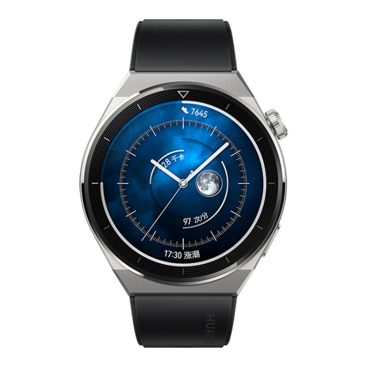 Smartwatch HUAWEI WATCH GT 3 Pro Titanium 46 mm cinturino in vera pelle, schermo AMOLED da 1,43 pollici, supporto ECG/GPS/durata della batteria 14 giorni, 46mm Rubber Wristband, 46mm Genuine Leather Wristband