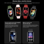 Originale HUAWEI Band 7 Standard Edition, smartwatch con schermo AMOLED da 1,47 pollici, supporto per monitoraggio dell'ossigeno nel sangue / durata della batteria di 14 giorni, Standard / Black, Standard / Pink, Standard / Green
