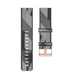 Cinturino per orologio con cinturino da polso in nylon con trama a strisce da 18 mm per Fossil Female Sport / Charter HR / Gen 4 Q Venture HR