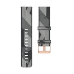Cinturino da polso in nylon con trama a righe da 18 mm per Xiaomi Mi Watch, Garmin Vivomove 3s / Vivoactive 4s