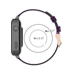 Cinturino da polso in nylon con trama a righe da 18 mm per Xiaomi Mi Watch, Garmin Vivomove 3s / Vivoactive 4s