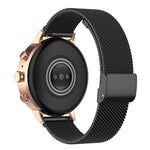 Cinturino per orologio con cinturino da polso in maglia metallica da 18 mm per Fossil Female Sport / Charter HR / Gen 4 Q Venture HR