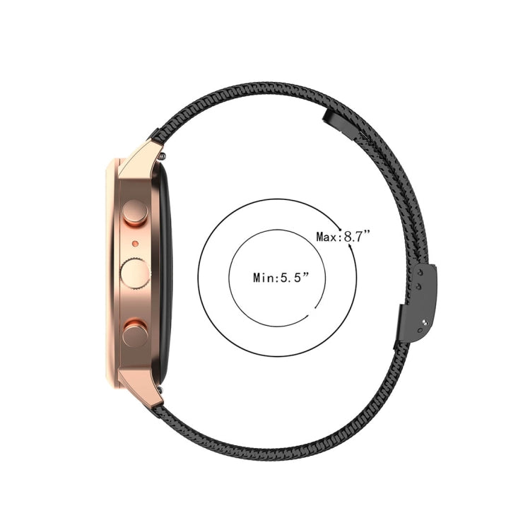 Cinturino per orologio con cinturino da polso in maglia metallica da 18 mm per Fossil Female Sport / Charter HR / Gen 4 Q Venture HR