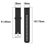 Cinturino per orologio con cinturino da polso in silicone con trama da 18 mm per Fossil Female Sport / Charter HR / Gen 4 Q Venture HR