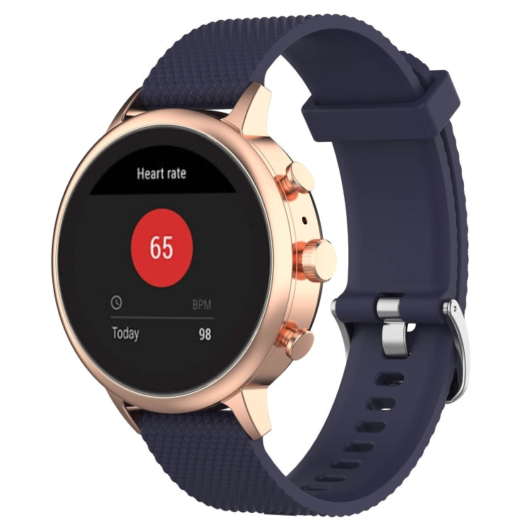Cinturino per orologio con cinturino da polso in silicone con trama da 18 mm per Fossil Female Sport / Charter HR / Gen 4 Q Venture HR