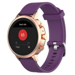Cinturino per orologio con cinturino da polso in silicone con trama da 18 mm per Fossil Female Sport / Charter HR / Gen 4 Q Venture HR