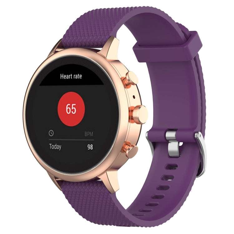 Cinturino per orologio con cinturino da polso in silicone con trama da 18 mm per Fossil Female Sport / Charter HR / Gen 4 Q Venture HR