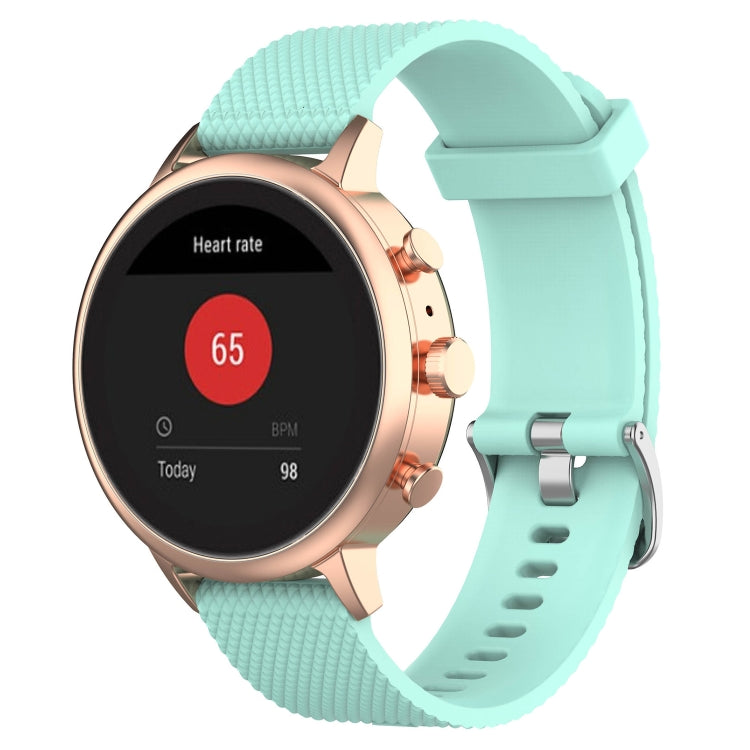Cinturino per orologio con cinturino da polso in silicone con trama da 18 mm per Fossil Female Sport / Charter HR / Gen 4 Q Venture HR