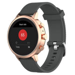 Cinturino per orologio con cinturino da polso in silicone con trama da 18 mm per Fossil Female Sport / Charter HR / Gen 4 Q Venture HR
