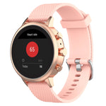 Cinturino per orologio con cinturino da polso in silicone con trama da 18 mm per Fossil Female Sport / Charter HR / Gen 4 Q Venture HR