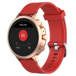 Cinturino per orologio con cinturino da polso in silicone con trama da 18 mm per Fossil Female Sport / Charter HR / Gen 4 Q Venture HR