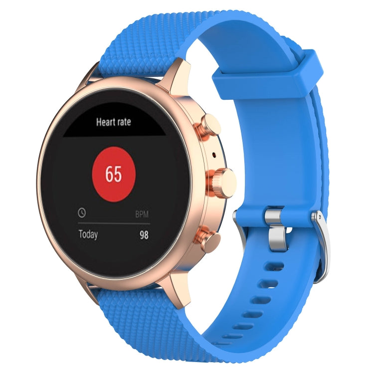 Cinturino per orologio con cinturino da polso in silicone con trama da 18 mm per Fossil Female Sport / Charter HR / Gen 4 Q Venture HR