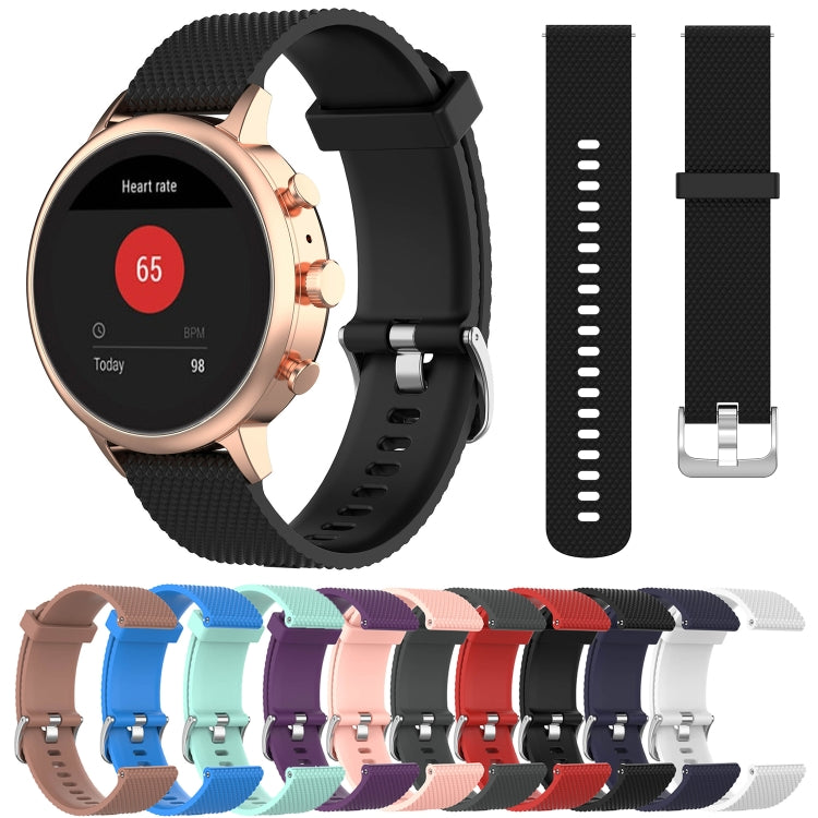 Cinturino per orologio con cinturino da polso in silicone con trama da 18 mm per Fossil Female Sport / Charter HR / Gen 4 Q Venture HR