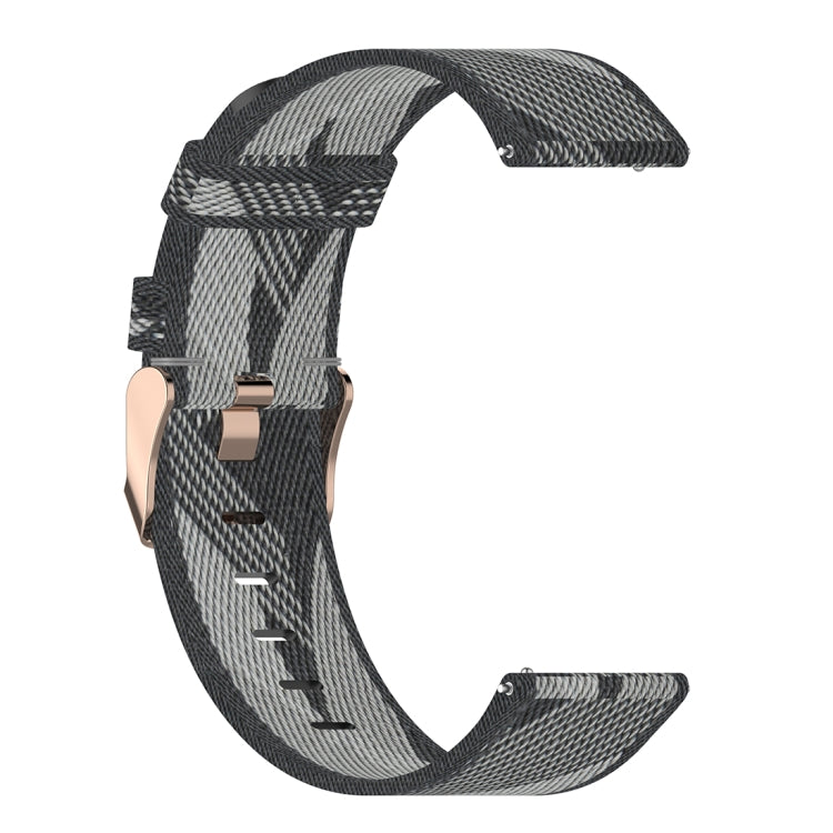 Cinturino per orologio con cinturino da polso in nylon con trama a righe da 20 mm per Huami Amazfit GTR 42 mm / GTS / BIP / BIP Lite