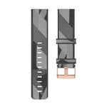 Cinturino per orologio con cinturino da polso in nylon con trama a strisce da 20 mm per Garmin Venu, Vivomove 3, Vivoactive 3, Forerunner 245/645