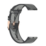 Cinturino per orologio con cinturino da polso in nylon con trama a strisce da 20 mm per Garmin Venu, Vivomove 3, Vivoactive 3, Forerunner 245/645