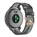 Cinturino per orologio con cinturino da polso in nylon con trama a strisce da 20 mm per Garmin Venu, Vivomove 3, Vivoactive 3, Forerunner 245/645