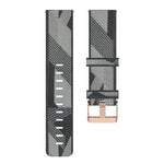 Cinturino per orologio con cinturino da polso in nylon con trama a righe da 20 mm per Huawei GT 2 42 mm / Honor Magic Watch 2 42 mm