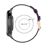 Cinturino per orologio con cinturino da polso in nylon con trama a righe da 20 mm per Huawei GT 2 42 mm / Honor Magic Watch 2 42 mm