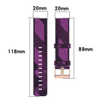 Cinturino per orologio con cinturino da polso in nylon con trama a righe da 20 mm per Huawei GT 2 42 mm / Honor Magic Watch 2 42 mm