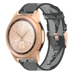Cinturino per orologio con cinturino da polso in nylon con trama a righe da 20 mm per Galaxy Watch 42 mm, Galaxy Active / Active 2, Gear Sport, S2 Classic