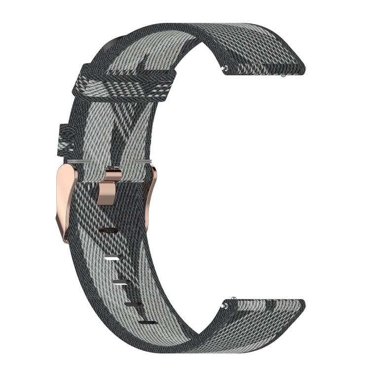 Cinturino per orologio con cinturino da polso in nylon con trama a righe da 20 mm per Galaxy Watch 42 mm, Galaxy Active / Active 2, Gear Sport, S2 Classic