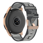 Cinturino per orologio con cinturino da polso in nylon con trama a righe da 20 mm per Galaxy Watch 42 mm, Galaxy Active / Active 2, Gear Sport, S2 Classic