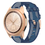 Cinturino per orologio con cinturino da polso in nylon con trama a righe da 20 mm per Galaxy Watch 42 mm, Galaxy Active / Active 2, Gear Sport, S2 Classic