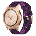 Cinturino per orologio con cinturino da polso in nylon con trama a righe da 20 mm per Galaxy Watch 42 mm, Galaxy Active / Active 2, Gear Sport, S2 Classic