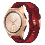 Cinturino per orologio con cinturino da polso in nylon con trama a righe da 20 mm per Galaxy Watch 42 mm, Galaxy Active / Active 2, Gear Sport, S2 Classic