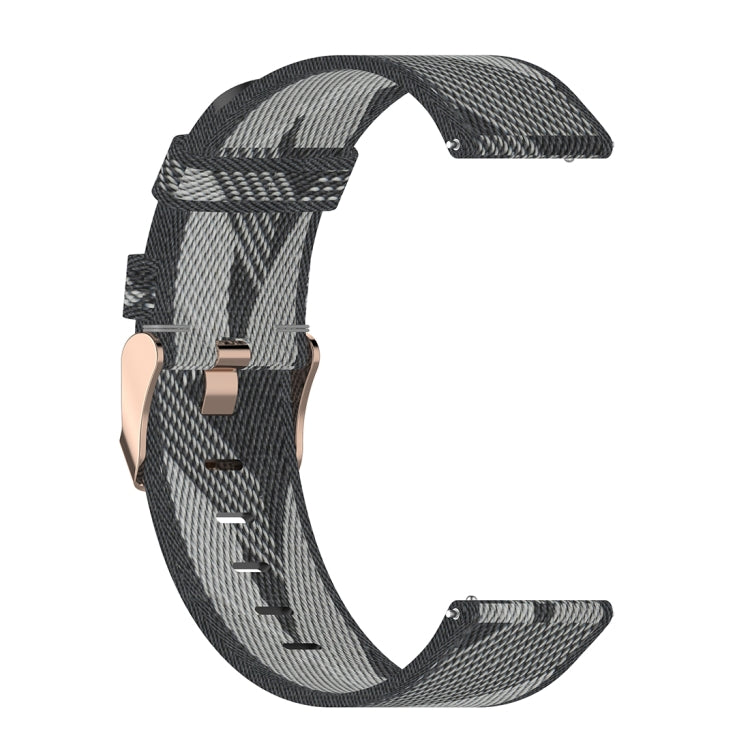 Cinturino per orologio con cinturino da polso in nylon con trama a righe da 22 mm per Fossil Hybrid Smartwatch HR, maschio Gen 4 Explorist HR e sport