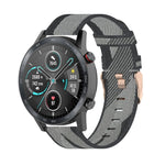 Cinturino per orologio con cinturino da polso in nylon con trama a righe da 22 mm per Huawei GT / GT2 46mm, Honor Magic Watch 2 46mm / Magic
