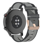 Cinturino per orologio con cinturino da polso in nylon con trama a righe da 22 mm per Huawei GT / GT2 46mm, Honor Magic Watch 2 46mm / Magic