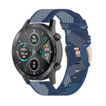 Cinturino per orologio con cinturino da polso in nylon con trama a righe da 22 mm per Huawei GT / GT2 46mm, Honor Magic Watch 2 46mm / Magic