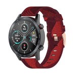 Cinturino per orologio con cinturino da polso in nylon con trama a righe da 22 mm per Huawei GT / GT2 46mm, Honor Magic Watch 2 46mm / Magic