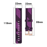 Cinturino per orologio con cinturino da polso in nylon con trama a righe da 22 mm per Fossil Gen 5 Carlyle, Gen 5 Julianna, Gen 5 Garrett, Gen 5 Carlyle HR