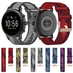 Cinturino per orologio con cinturino da polso in nylon con trama a righe da 22 mm per Fossil Gen 5 Carlyle, Gen 5 Julianna, Gen 5 Garrett, Gen 5 Carlyle HR