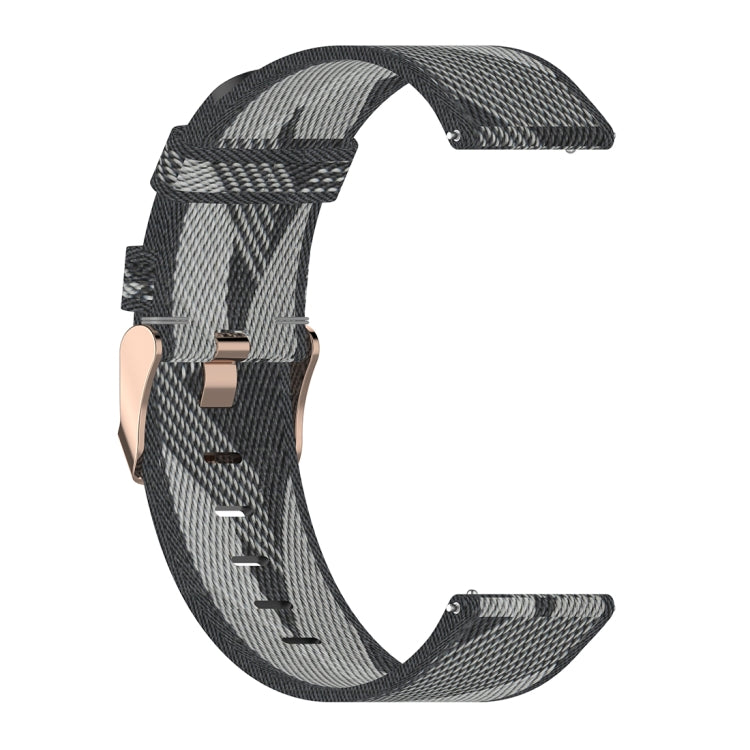 Cinturino per orologio con cinturino da polso in nylon con trama a righe da 22 mm per Galaxy Watch 46 mm / Gear S3