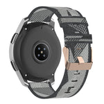 Cinturino per orologio con cinturino da polso in nylon con trama a righe da 22 mm per Galaxy Watch 46 mm / Gear S3