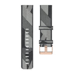 Cinturino per orologio con cinturino da polso in nylon con trama a righe da 22 mm per Xiaomi Mi Watch Color, Garmin Vivoactive 4