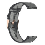 Cinturino per orologio con cinturino da polso in nylon con trama a righe da 22 mm per Xiaomi Mi Watch Color, Garmin Vivoactive 4
