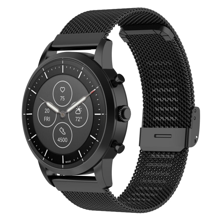 Cinturino per orologio con cinturino da polso in maglia metallica da 22 mm per Fossil Hybrid Smartwatch HR, maschio Gen 4 Explorist HR, maschio sportivo