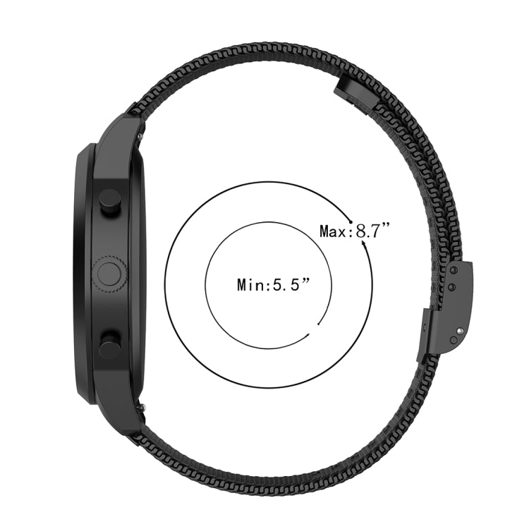Cinturino per orologio con cinturino da polso in maglia metallica da 22 mm per Fossil Hybrid Smartwatch HR, maschio Gen 4 Explorist HR, maschio sportivo