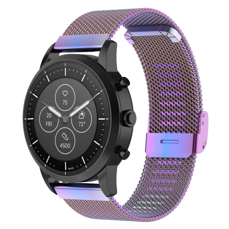 Cinturino per orologio con cinturino da polso in maglia metallica da 22 mm per Fossil Hybrid Smartwatch HR, maschio Gen 4 Explorist HR, maschio sportivo