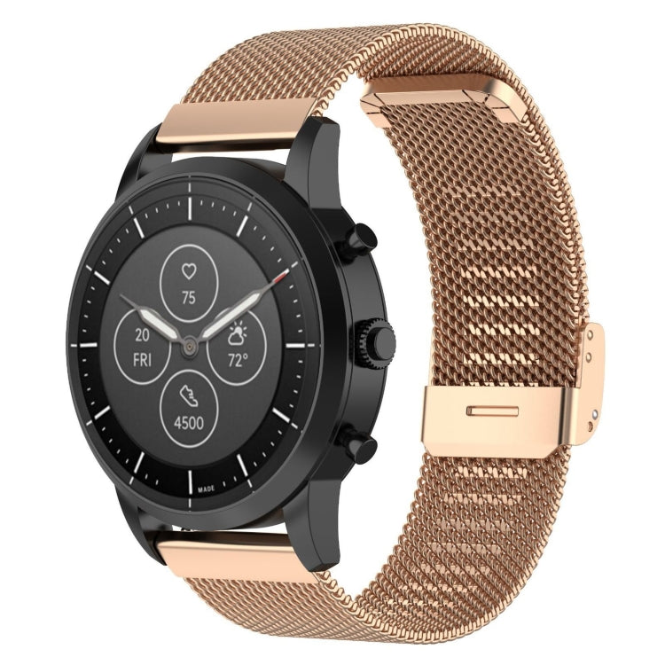 Cinturino per orologio con cinturino da polso in maglia metallica da 22 mm per Fossil Hybrid Smartwatch HR, maschio Gen 4 Explorist HR, maschio sportivo