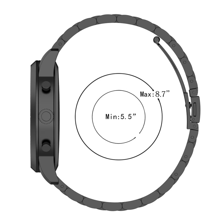 Cinturino per orologio con cinturino da polso in acciaio da 22 mm per Fossil Hybrid Smartwatch HR, maschio Gen 4 Explorist HR / maschio sportivo