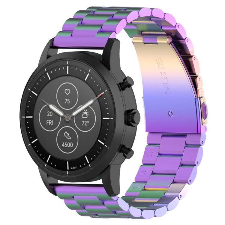 Cinturino per orologio con cinturino da polso in acciaio da 22 mm per Fossil Hybrid Smartwatch HR, maschio Gen 4 Explorist HR / maschio sportivo