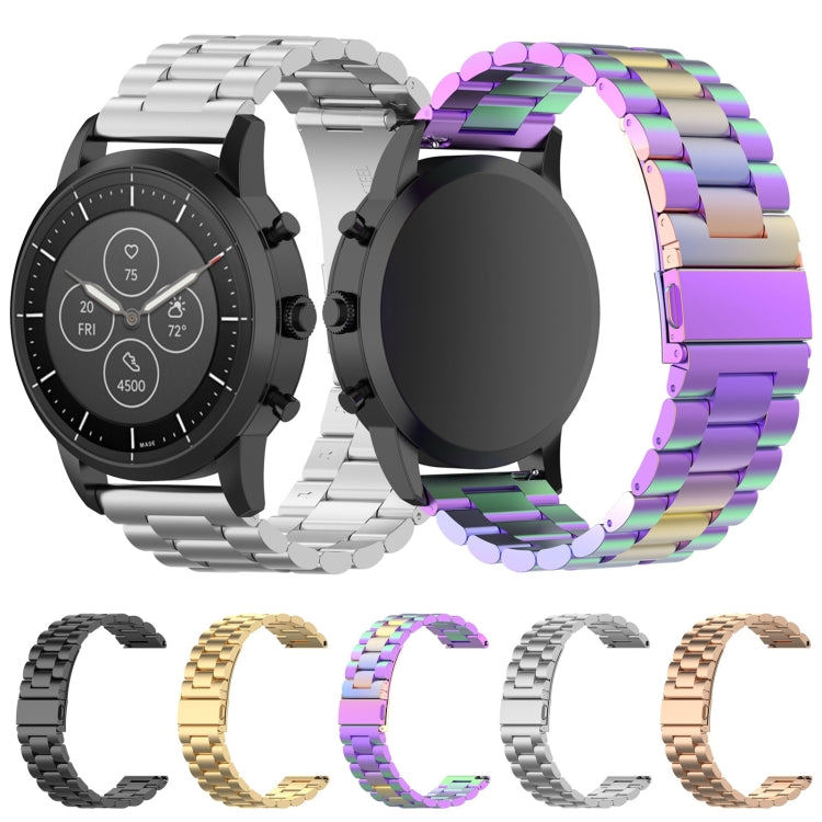 Cinturino per orologio con cinturino da polso in acciaio da 22 mm per Fossil Hybrid Smartwatch HR, maschio Gen 4 Explorist HR / maschio sportivo