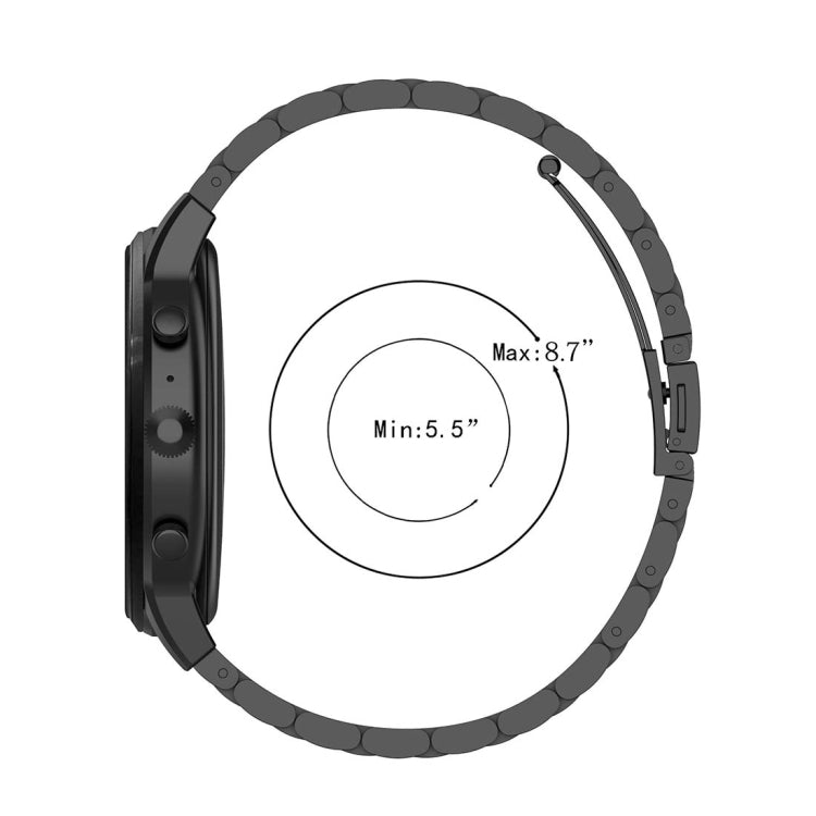 Cinturino da polso in acciaio da 22 mm per Fossil Gen 5 Carlyle, Gen 5 Julianna, Gen 5 Garrett, Gen 5 Carlyle HR