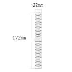 Cinturino da polso in acciaio da 22 mm per Fossil Gen 5 Carlyle, Gen 5 Julianna, Gen 5 Garrett, Gen 5 Carlyle HR